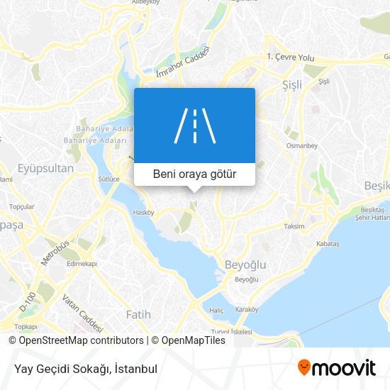 Yay Geçidi Sokağı harita