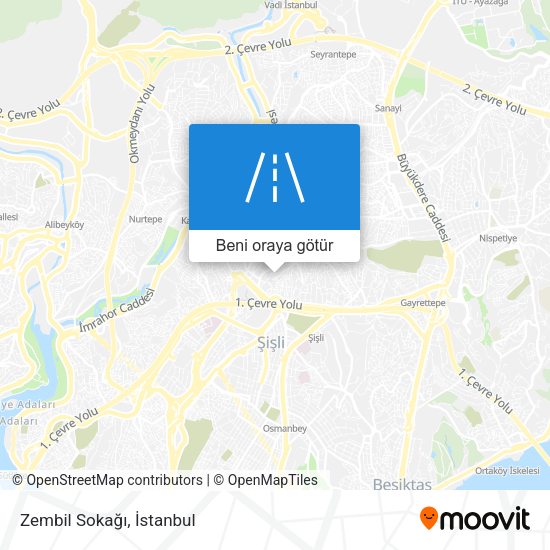 Zembil Sokağı harita