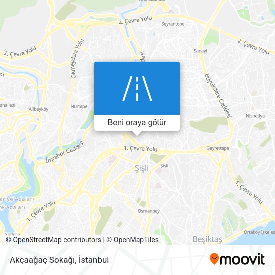 Akçaağaç Sokağı harita