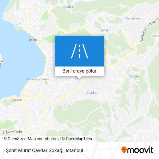 Şehit Murat Çavdar Sokağı harita