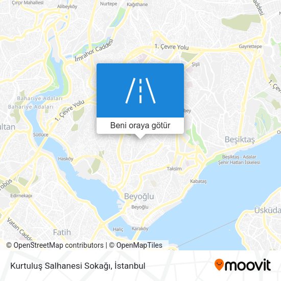 Kurtuluş Salhanesi Sokağı harita