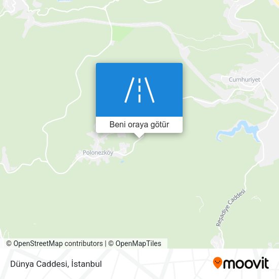 Dünya Caddesi harita
