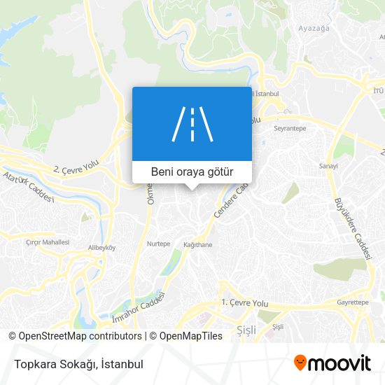 Topkara Sokağı harita