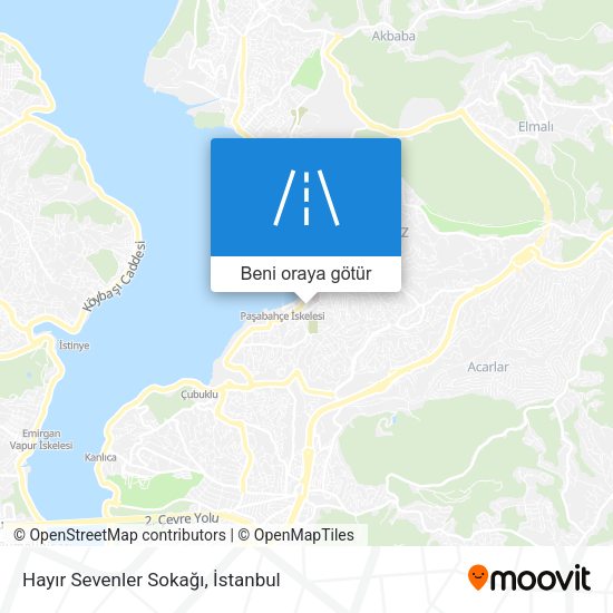 Hayır Sevenler Sokağı harita