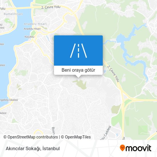 Akıncılar Sokağı harita
