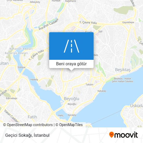 Geçici Sokağı harita