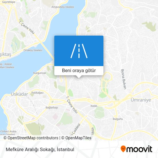 Mefküre Aralığı Sokağı harita