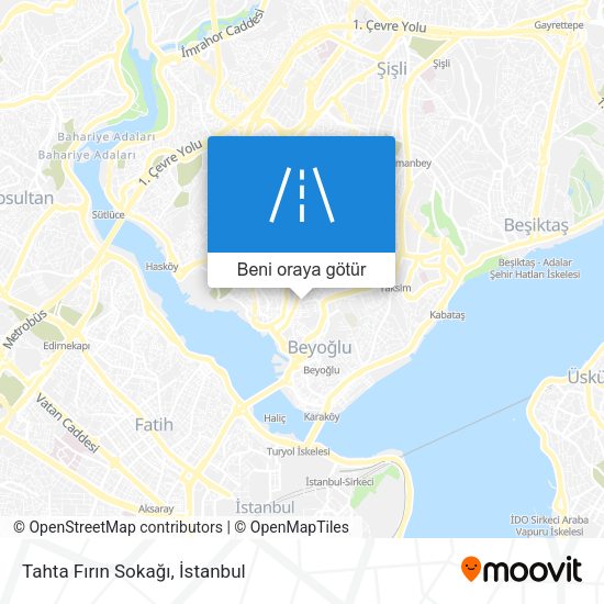 Tahta Fırın Sokağı harita
