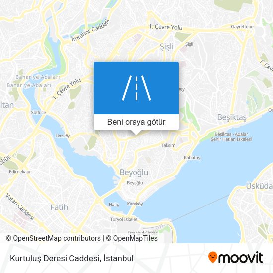 Kurtuluş Deresi Caddesi harita