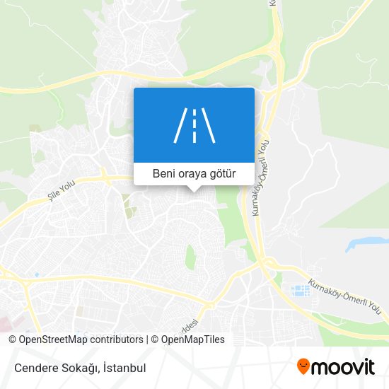 Cendere Sokağı harita