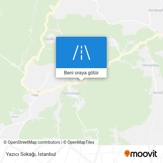 Yazıcı Sokağı harita