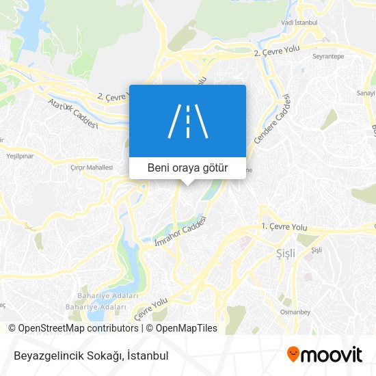 Beyazgelincik Sokağı harita