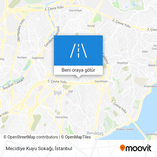Mecidiye Kuyu Sokağı harita