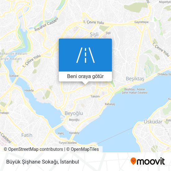 Büyük Şişhane Sokağı harita