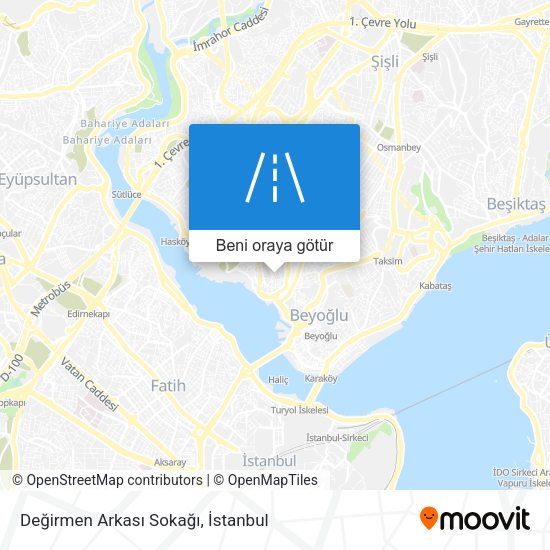 Değirmen Arkası Sokağı harita