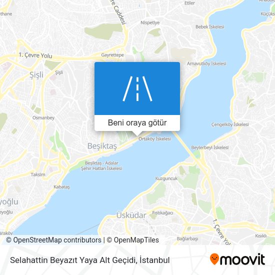 Selahattin Beyazıt Yaya Alt Geçidi harita