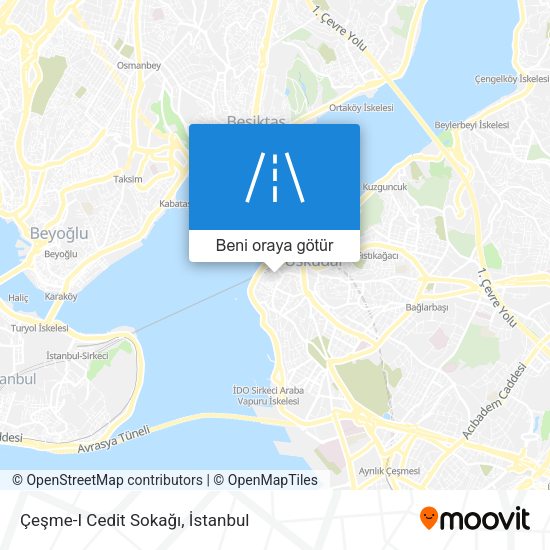Çeşme-I Cedit Sokağı harita