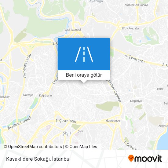 Kavaklıdere Sokağı harita