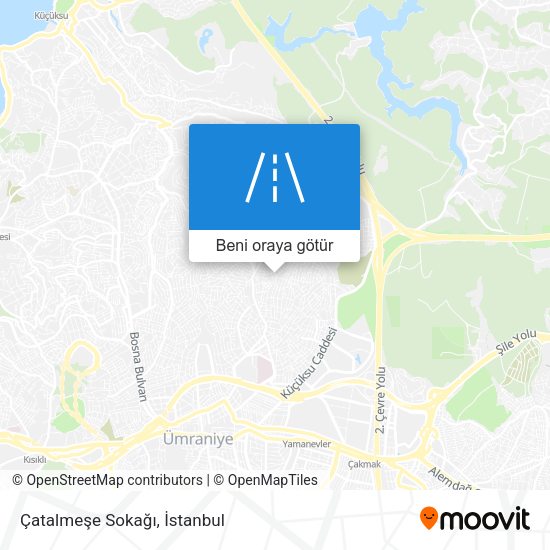 Çatalmeşe Sokağı harita