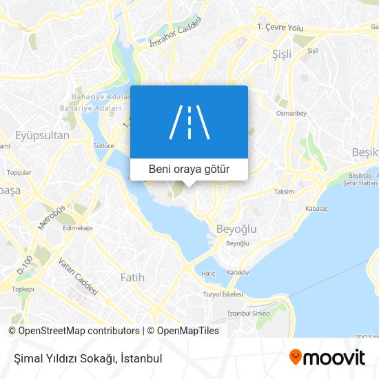 Şimal Yıldızı Sokağı harita