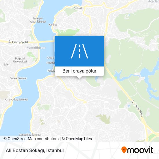 Ali Bostan Sokağı harita
