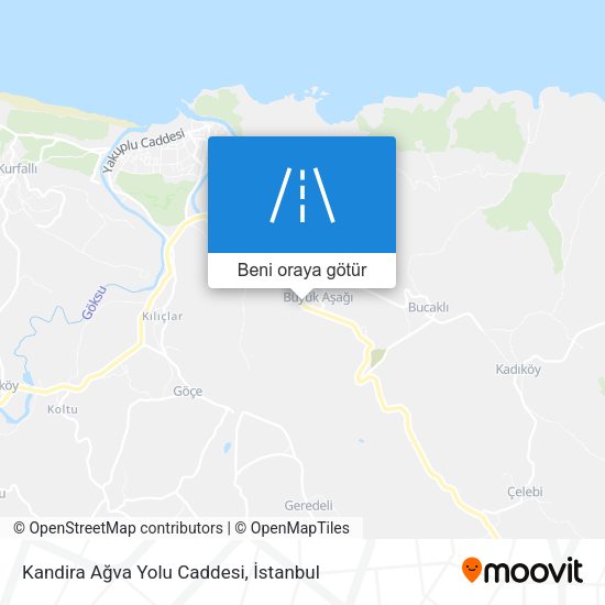 Kandira Ağva Yolu Caddesi harita