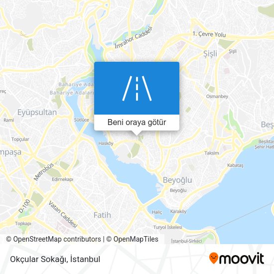 Okçular Sokağı harita
