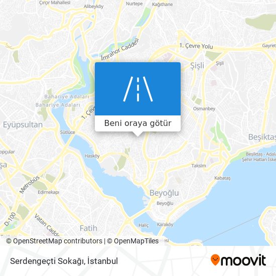 Serdengeçti Sokağı harita