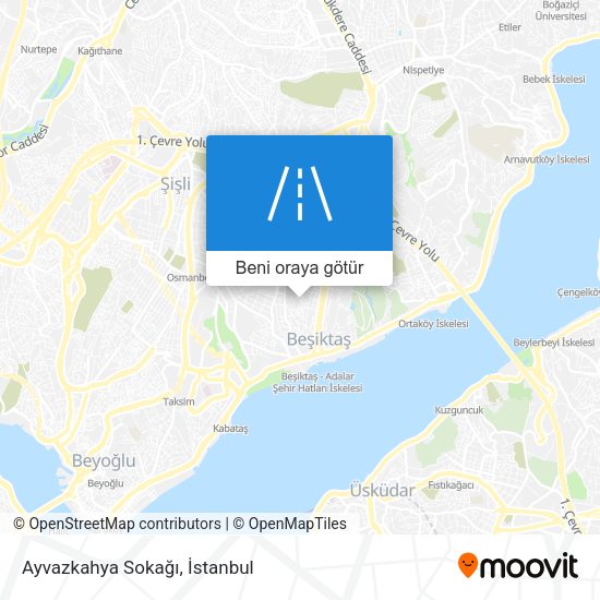 Ayvazkahya Sokağı harita