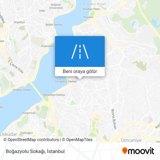 Boğazyolu Sokağı harita