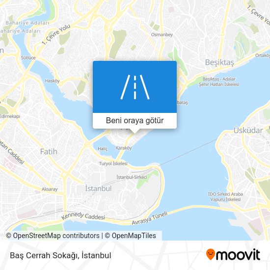 Baş Cerrah Sokağı harita