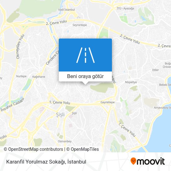 Karanfil Yorulmaz Sokağı harita