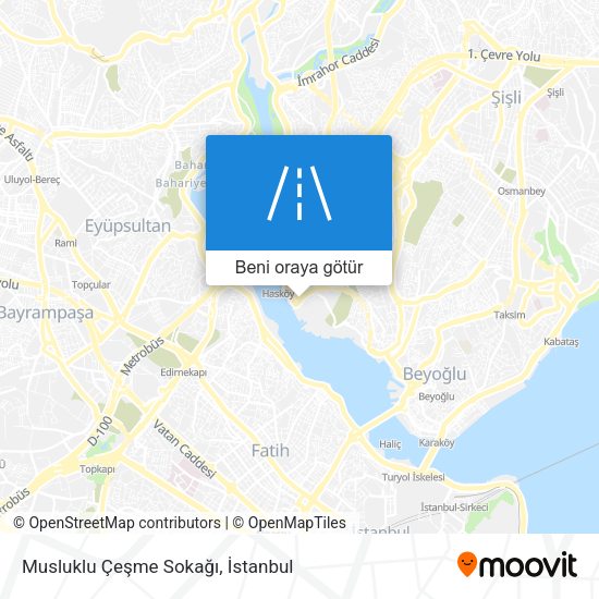 Musluklu Çeşme Sokağı harita