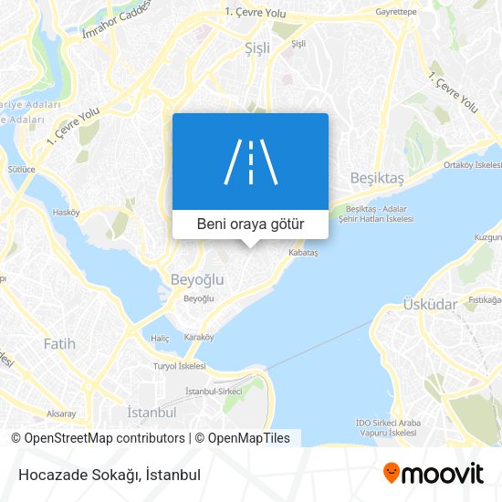 Hocazade Sokağı harita