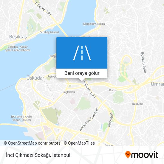 İnci Çıkmazı Sokağı harita