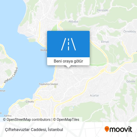 Çiftehavuzlar Caddesi harita