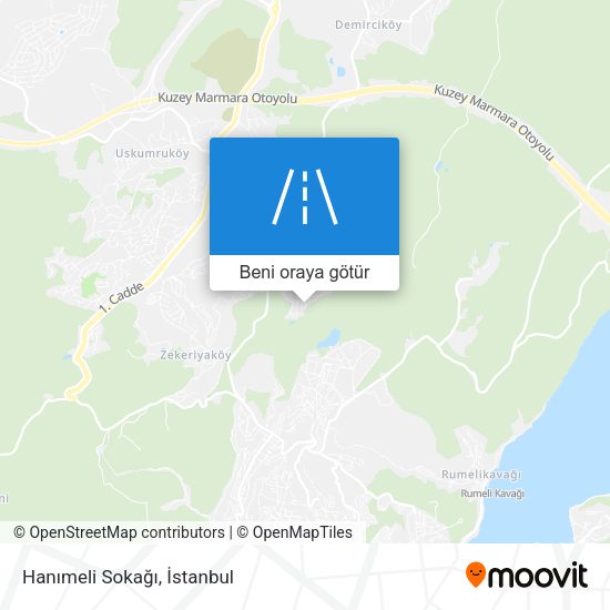 Hanımeli Sokağı harita