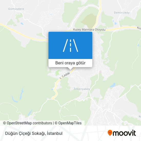 Düğün Çiçeği Sokağı harita