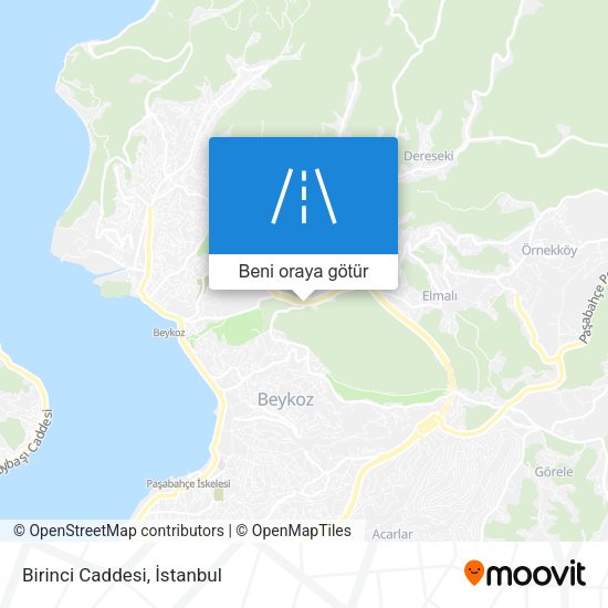 Birinci Caddesi harita
