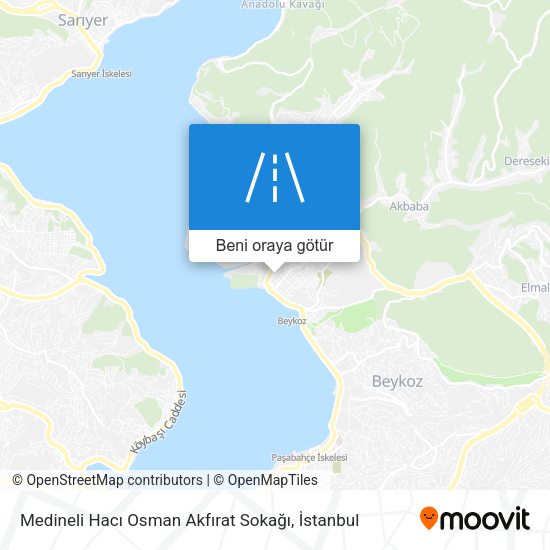 Medineli Hacı Osman Akfırat Sokağı harita