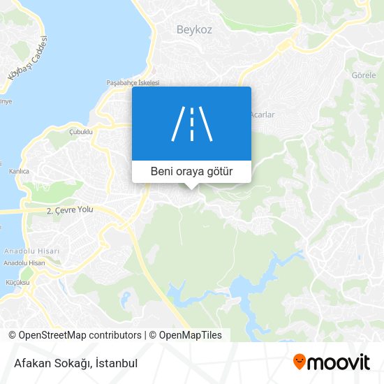 Afakan Sokağı harita