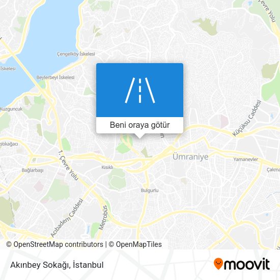 Akınbey Sokağı harita