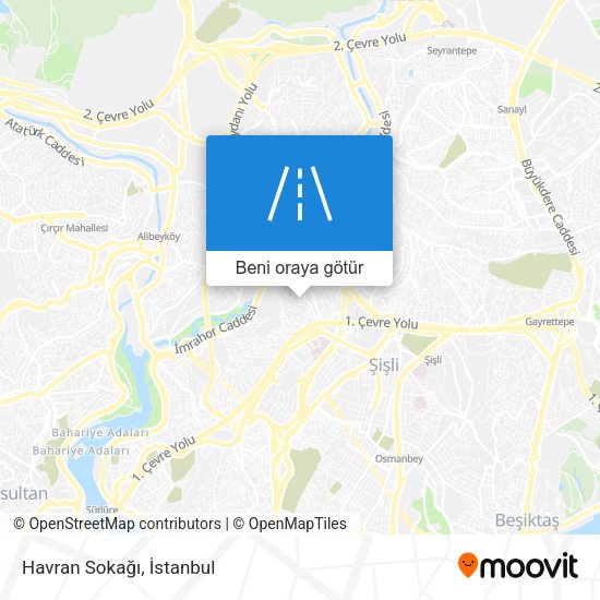 Havran Sokağı harita