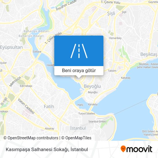 Kasımpaşa Salhanesi Sokağı harita