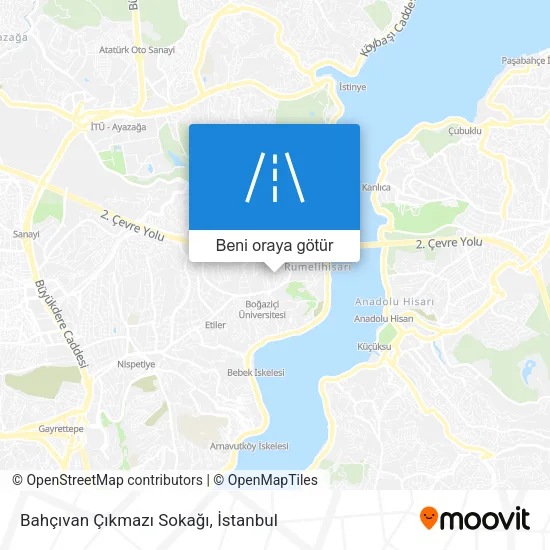 Bahçıvan Çıkmazı Sokağı harita