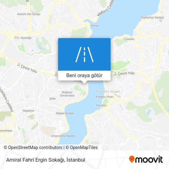 Amiral Fahri Ergin Sokağı harita