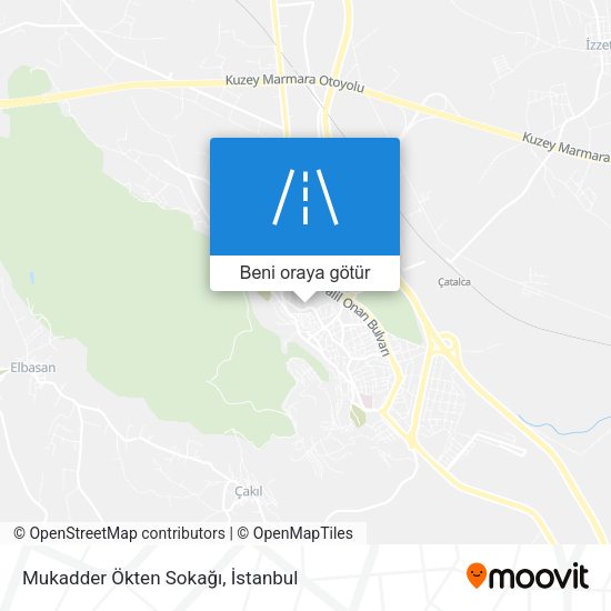 Mukadder Ökten Sokağı harita
