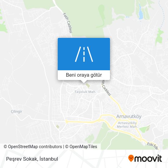 Peşrev Sokak harita