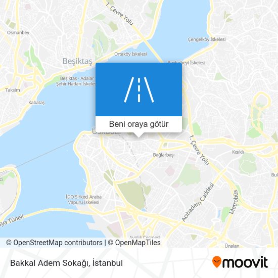 Bakkal Adem Sokağı harita
