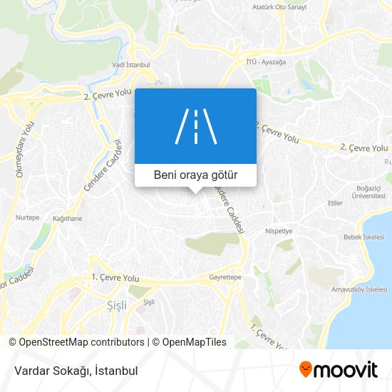Vardar Sokağı harita
